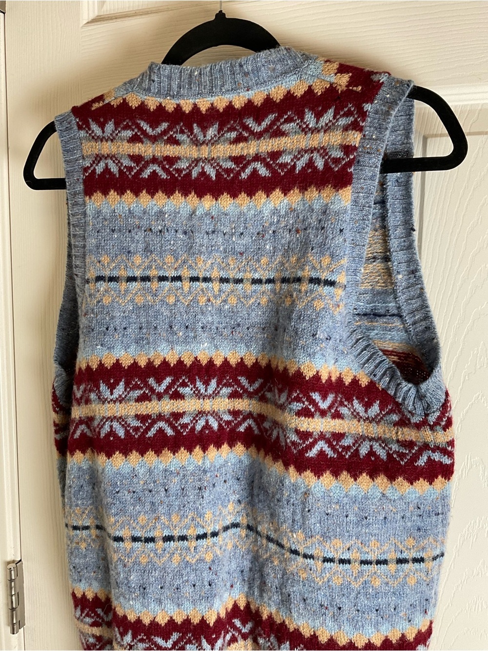 Vintage Classic Directions Fair Isle Shetland Wool Sweater Vest Medium - Picture 13 of 15